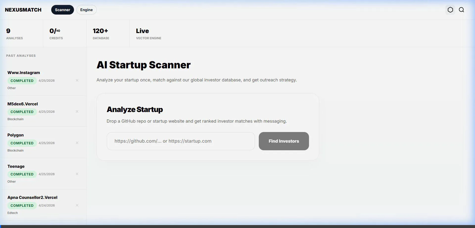 NexusMatch Platform Demo